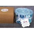 thumbnail image 5 of Soimoi 40Pcs Tie Dye Print Cotton Precut Fabrics For Quilting Craft Strips 2.5x42inches Jelly Roll - Blue, 5 of 9
