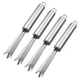 thumbnail image 4 of IDEANATEGRATE 4Pcs Pineapple Peeler Fork Stainless Steel V Shaped For Outdoor Camping And Hiking, 4 of 8