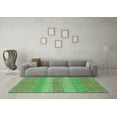 thumbnail image 3 of Ahgly Company Indoor Rectangle Abstract Turquoise Blue Modern Area Rugs, 2' x 3', 3 of 4