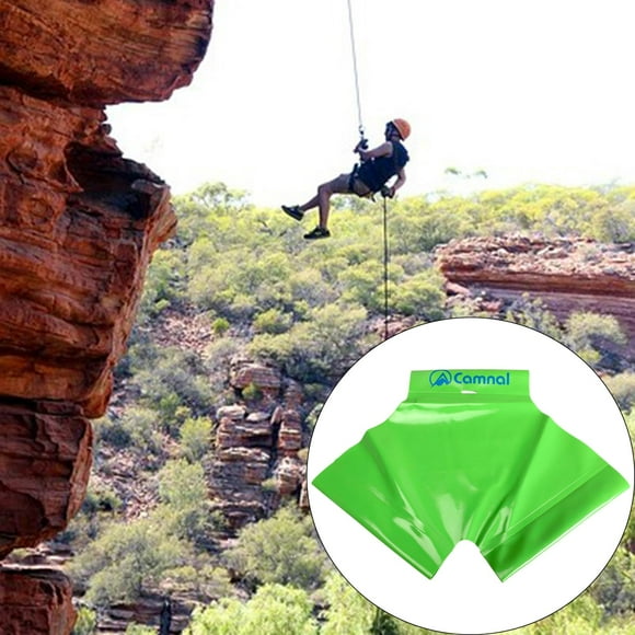 Arnés de escalada Cola de tela de malla de protección Verde