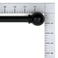 thumbnail image 2 of Mainstays 5/8" Black Ball Single Curtain Rod, 28-48", 2 of 4