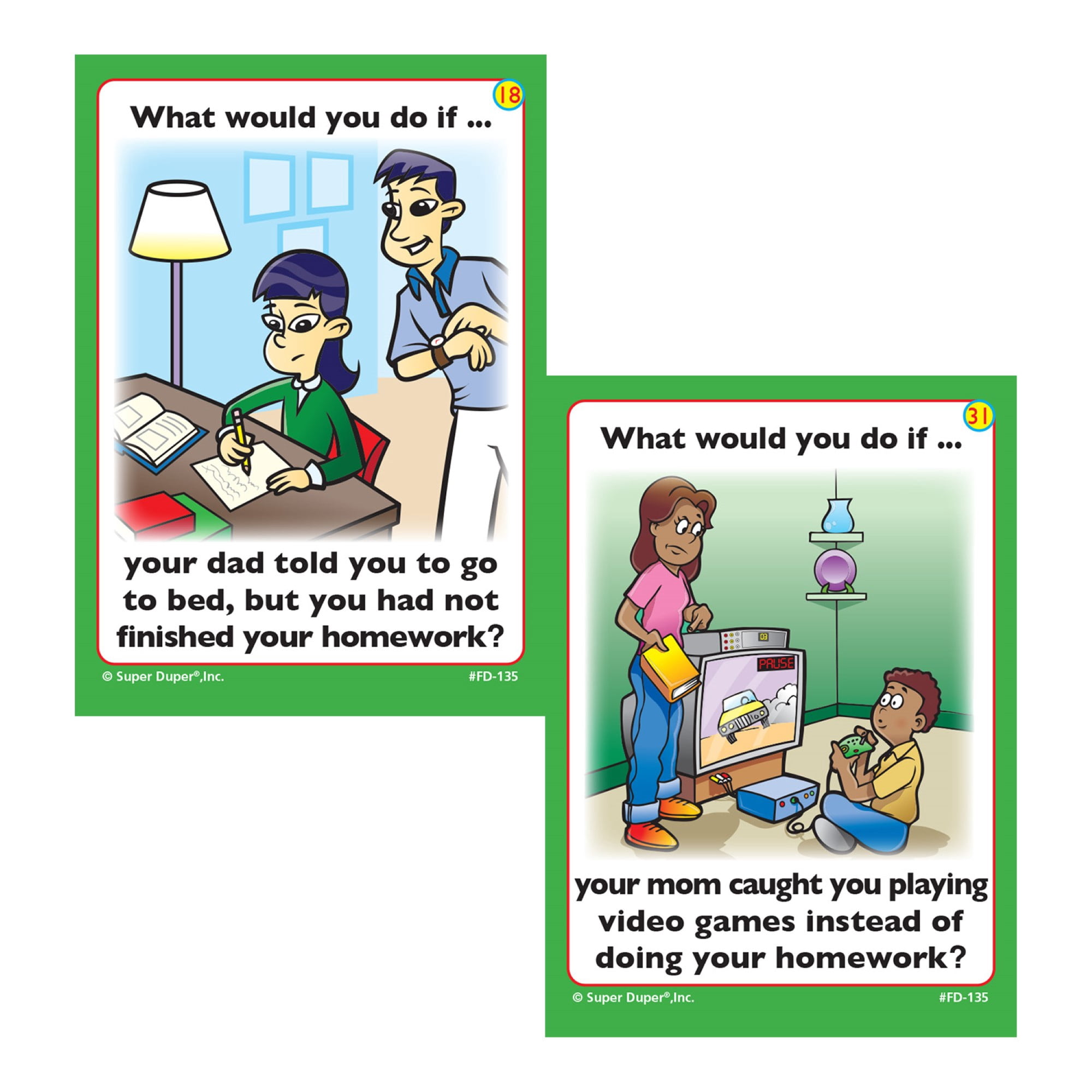 Super Duper® "What Would You Do At Home If …" Fun Deck Cards