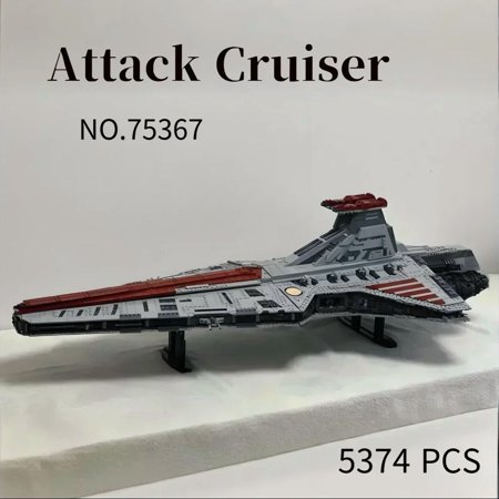 Stock NEW 75367 Biggest Venator Class Republic Attacks Cruiser Building Set Blocks Bricks Toys for Kids Birthday Gifts Decorate