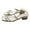 Khaki, variant on Jsaierl Sandals for Women Casual Summer, Summer Casual Square Head Sandals Middle Heel Solid Color Fashion Sandals Size 7