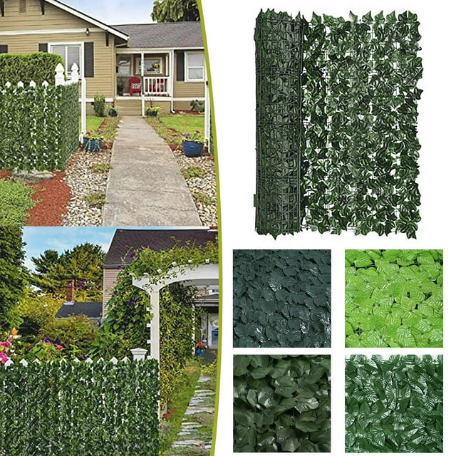 Malla telescópica para vallas - Muro artificial de privacidad para plantas de 50x50 cm con protección UV para balcón, jardín y decoración exterior