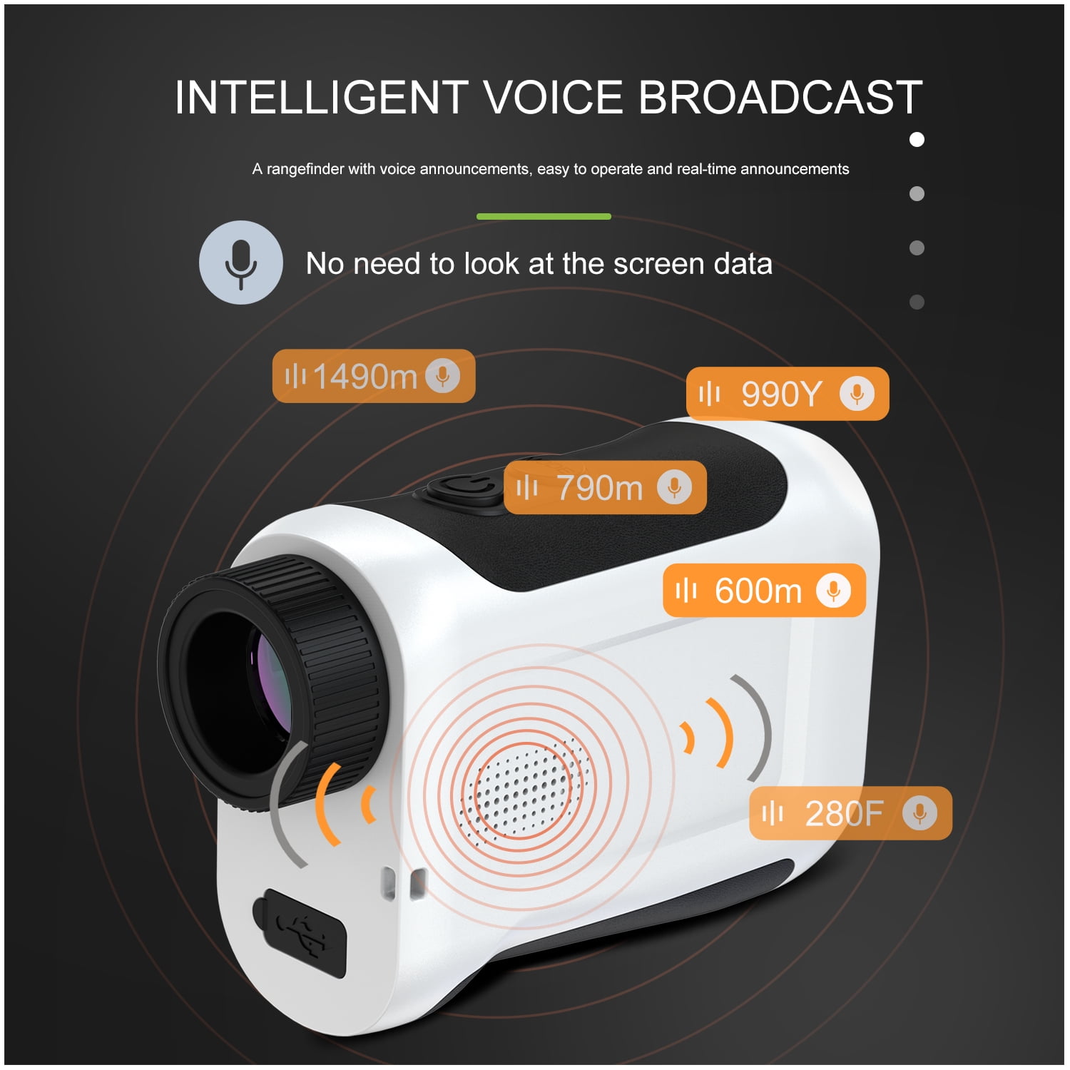 Rangefinders,Screen 6.5x Usb / 1500m Distance Lcd Screen / 1200m / 600m / 800m With Slope Function 1200m / 1500m / 800m / With Lcd Buzhi Usb Reable With Dsfen