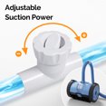 thumbnail image 6 of Ktaxon Gear Drive Automatic Suction Pool Cleaner for Above Ground & Inground Pools w/ 12 Grey Hoses, 132-2C, Blue, 6 of 7