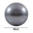 thumbnail image 2 of Anti-Burst and Slip Resistant Exercise Ball Yoga Ball Fitness Ball Birthing Ball with Quick Pump-grey-65cm, 2 of 5
