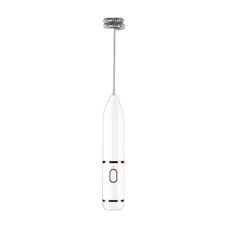 

Kezqiaxn Home and Kitchen Gadgets Clearance Household Milk Frother Wireless Coffee Frother Milk Stirrer Handheld Eggs Beater Three Colors White