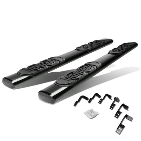 For 09-14 Dodge Ram Truck 1500 2500 3500 Crew Cab Sedan Carbon Steel 6" Side Step Nerf Bar Running Board Left+Right 10 11 12 13