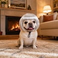 thumbnail image 2 of AuroraX Bangs Bob Dog Wig for Small Dogs Cat Costumes for Pets Adjustable Lightweight Party Soft Pet Apparel Accessories National Dog Month Gray, 2 of 6