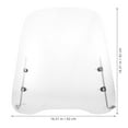 thumbnail image 2 of FUTUREORYY Windshield Transparente Para Motocicleta De Policarbonato Duradero Protección Contra Lluvia Y Arena, 2 of 8