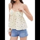 thumbnail image 1 of Tops Cortos Sin Espalda para Mujer, con Estampado Floral, Estilo Chaleco Sin Espalda, para Salir, Estilo Y2K Albaricoque M, 1 of 10