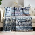 thumbnail image 6 of Yibo Happy 50th Birthday Gifts Blanket Flannel Soft and Comfortable Anti-static Bed Sofa Blanket, 6 of 7