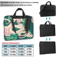 thumbnail image 6 of YFYANG 14 inch Universal Laptop Bag Oxford Cloth Laptop Sleeve, Multi-functional Green Retro Cartoon Snake Notebook Computer Messenger Bag Handbag, 6 of 8