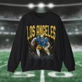 thumbnail image 1 of Los Angeles Chargers Chandail en Molleton Unisexe, Vintage NFL Col Rond, Chandail en Molleton Graphique, Graphique - Gris Sport - m, 1 of 3