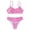 A-Hot Pink494, variant on JAJAHO Girls Bikini Set 2 Piece Swimsuits For Girl Summer Leopard Print Scoop Neck Cute Bathing Suits Ages 7-12 Years Cozy Swimwear