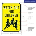 thumbnail image 3 of Watch Out For Children Sign, Traffic Sign,, 3 of 8