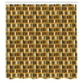 thumbnail image 2 of Ambesonne African Print Shower Curtain, Memphis Modern Earthy, 69"Wx84"L, Dark Yellow and Multicolor, 2 of 4