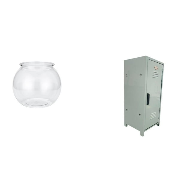 Mini Mueble Transparente Para Pecera, Para Peces Pequeños, Adorno Redondo, Cuenco Para Acuario, Florero, Mesa, Decoración Para Oficina Y Hogar, Organizador De Almacenamiento Apilable A Prueba