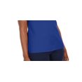 thumbnail image 3 of Karen Scott Women's Crochet Trim Split Neck Top Blue Size Medium, 3 of 3