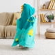 thumbnail image 1 of Toallas de baño para bebé, manta de algodón supersuave para bebé, toalla con capucha para bebé, toalla de playa con capucha para niños y niñas, lavable a máquina, 25" x 23", 0-6 años (verde) JAMW Sencillez, 1 of 5