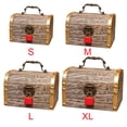 thumbnail image 2 of Exquisite Wooden Storage Box Treasure Piggy Bank Jewelry With Keys Money Case, 2 of 8