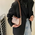thumbnail image 5 of Shoulder Bags, Leather Handbags, Waterproof Rhomboid Pattern Beautiful Decoration Handbag with Magnetism Snap Closure to match with different types of clothes, Brown, 8.1 x 2.2 x 5.1In, 5 of 7