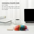 thumbnail image 4 of 60 Pcs 2 Inch Hanging Folder Tabs and 120 Grids Inserts for Quick Identification of Hanging Files Hanging File Inserts,as shown, 4 of 10