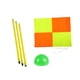 thumbnail image 3 of Bandera de esquina de fútbol, postes de fútbol, bandera de fútbol de repuesto portátil, bandera de deportes de entrenamiento para juegos deportivos pa 3 postes GreenBase., 3 of 8