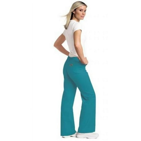 Landau Women's 9502 Urbane Relaxed Drawstring Pant Teal Small Petite