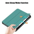 thumbnail image 4 of ELEHOLD Folding Rugged Case for iPad 10.9 inch 2022 10th Gen PU Leather Case Kickstand Magnetic Auto Wake/Sleep Folio Slim Shockproof Case For iPad 10th Gen 10.9 inch 2022,Darkgreen, 4 of 9