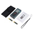 thumbnail image 2 of Distance Meter Bubble Level Measure Instrument Pythagorean Distance Area Volume Measurement Backlit LCD Screen Rangefinder, 2 of 7