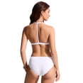 thumbnail image 2 of CRZ YOGA T-Back Triangle Bikini Tops for Women Padded Sexy V Neck Bathing Swimsuits Bra, 2 of 5