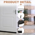 thumbnail image 3 of Uxcell Door Brush Sweeps, H-shape Aluminum Alloy Holder Door Sweep for Bottom of Door Seal Garage Silver 0.59" x 39.37", 3 of 7