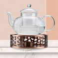 thumbnail image 5 of 2X Durable Stainless Steel Tea Warmer, Heating Base, Teapot, Warm Tea Stove, Candle Teapot, Tea Set, 5 of 5