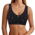 thumbnail image 4 of Women's Printed Wirefree Racerback Bra Plus Size Seamless Comfort Full Coverage Bras, 4 of 4