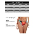 thumbnail image 3 of Ocean Blues Women's High Leg Bikini Bottom Mid Rise Swim Bottom Cheeky Floral Print Bathing Suit Bottom, Size S, 3 of 7