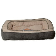 Precision Pet Snoozzy Chevron Chenille Gusset Dog Bed - Grey 27"L x 36"W
