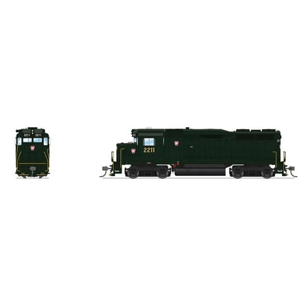 Broadway Limited Imports HO EMD GP30 PRR 2211 Red Keystone No-Sound DCC BLI9574 HO Locomotives