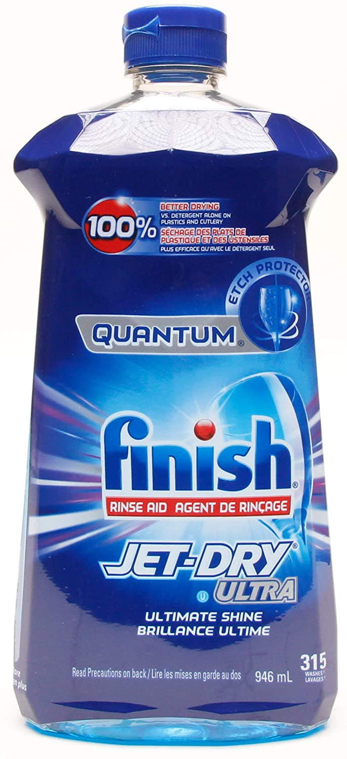 Finish Jet Dry Ultra Rinse Aid, 32 Oz, 315 Washes