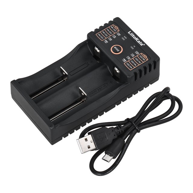 Cargador de batería inteligente Lii-202 para baterías recargables de litio NiMH de 1.2V / 3.7V LiitoKala Compartimento de carga