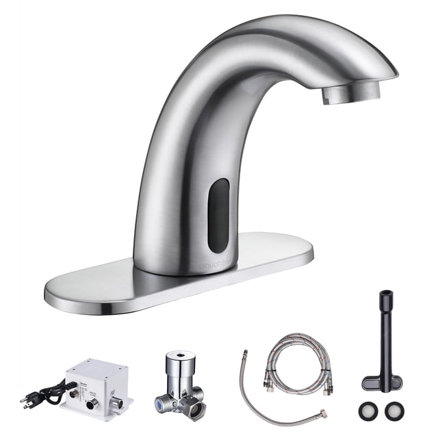 Aquaterior Touchless Faucet Automatic Sensor Cold Hot Water Hands Free Bathroom