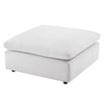 thumbnail image 4 of Accent Chair Ottoman, Velvet, White, Modern Contemporary Urban Design, Living Lounge Room Hotel Lobby Hospitality, 4 of 7