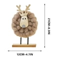 thumbnail image 2 of Christmas Decoration Store Santa Claus Christmas Tree Desktop Store Decoration Wool Ornament, 2 of 6