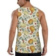 thumbnail image 3 of Gaeub Autumn Pumpkins Leaves Men's Athletic Tank Top, Workout Sleeveless Shirts, Running Tank Tops for Gym, Running, Training - 3X-Large, 3 of 9