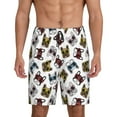 thumbnail image 2 of Rocae Bulldog Sunglasses Face for Men's Soft Sleep Pajama Shorts, Waistband and Pockets, 2 of 9