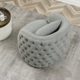thumbnail image 3 of KINWELL Upholstered Swivel Armchair, 3 of 9