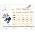 thumbnail image 2 of Kucnuzki 6 Months Baby Girl Winter Outfits Pants Sets 9 Months Long Sleeve Floral Peplum Top Elastic Floral Panel Denim Pants 2PCS Set White, 2 of 9