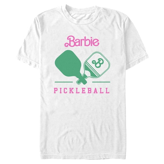 Mens Barbie Pickleball Paddle Logo T Shirt